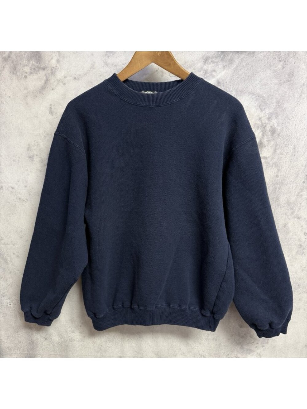 Vintage Y2K Quiksilver Crew Neck Sweatshirt Mens Small Blank Pullover Surf Skate